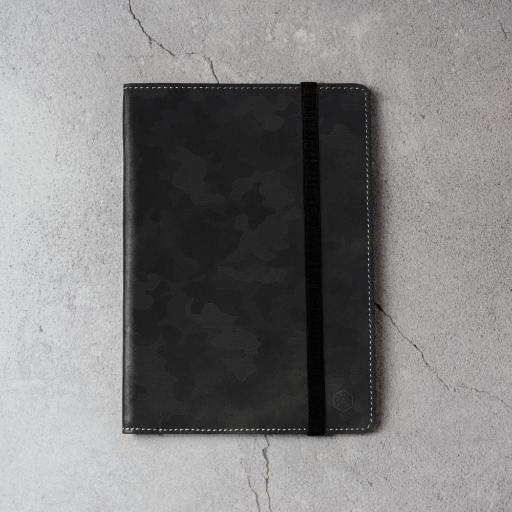 HAVANA A5 Notebook Cover in black - lifestyle view