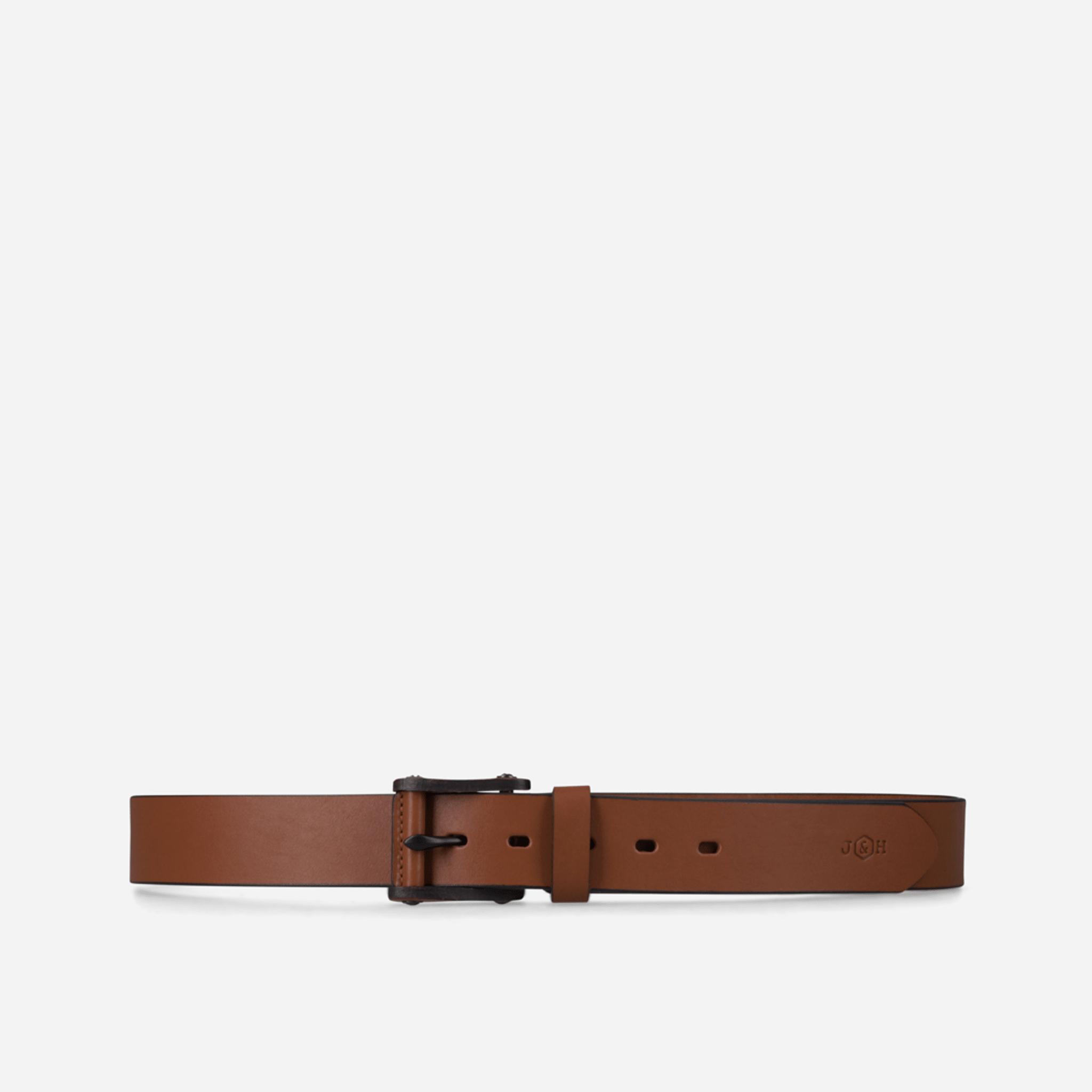 Leather Belt with Signature Buckle