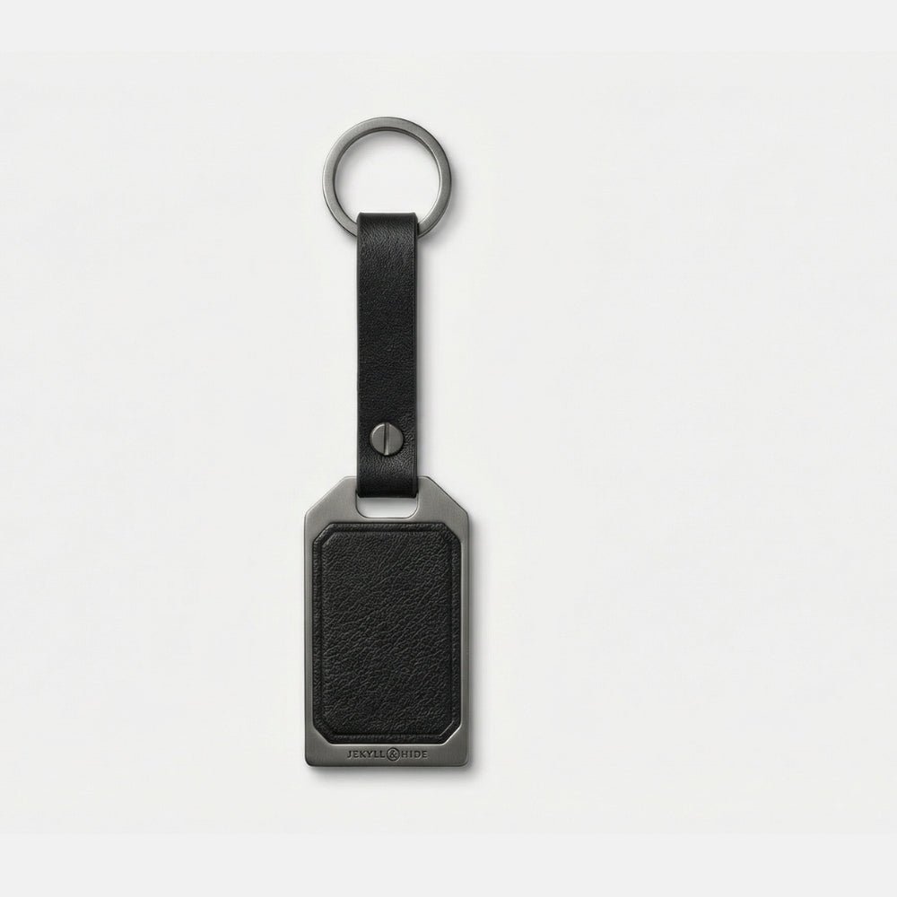 Jekyll & Hide Luggage Tag in black - back view