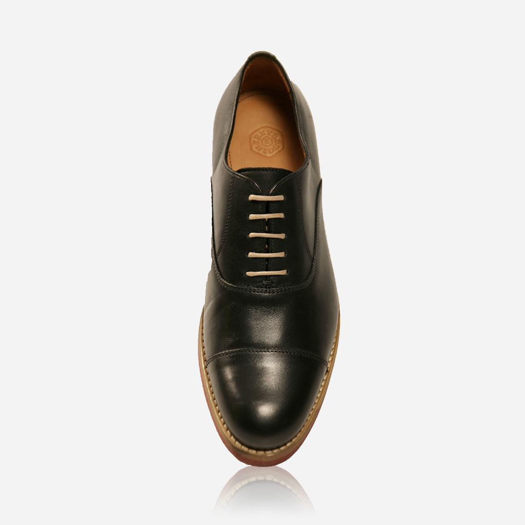 OXFORD Casual Shoe in black - back view