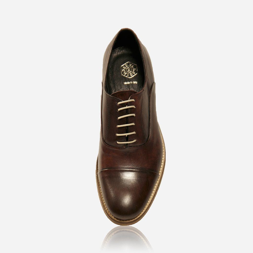 OXFORD Casual Shoe in brown - lifestyle view