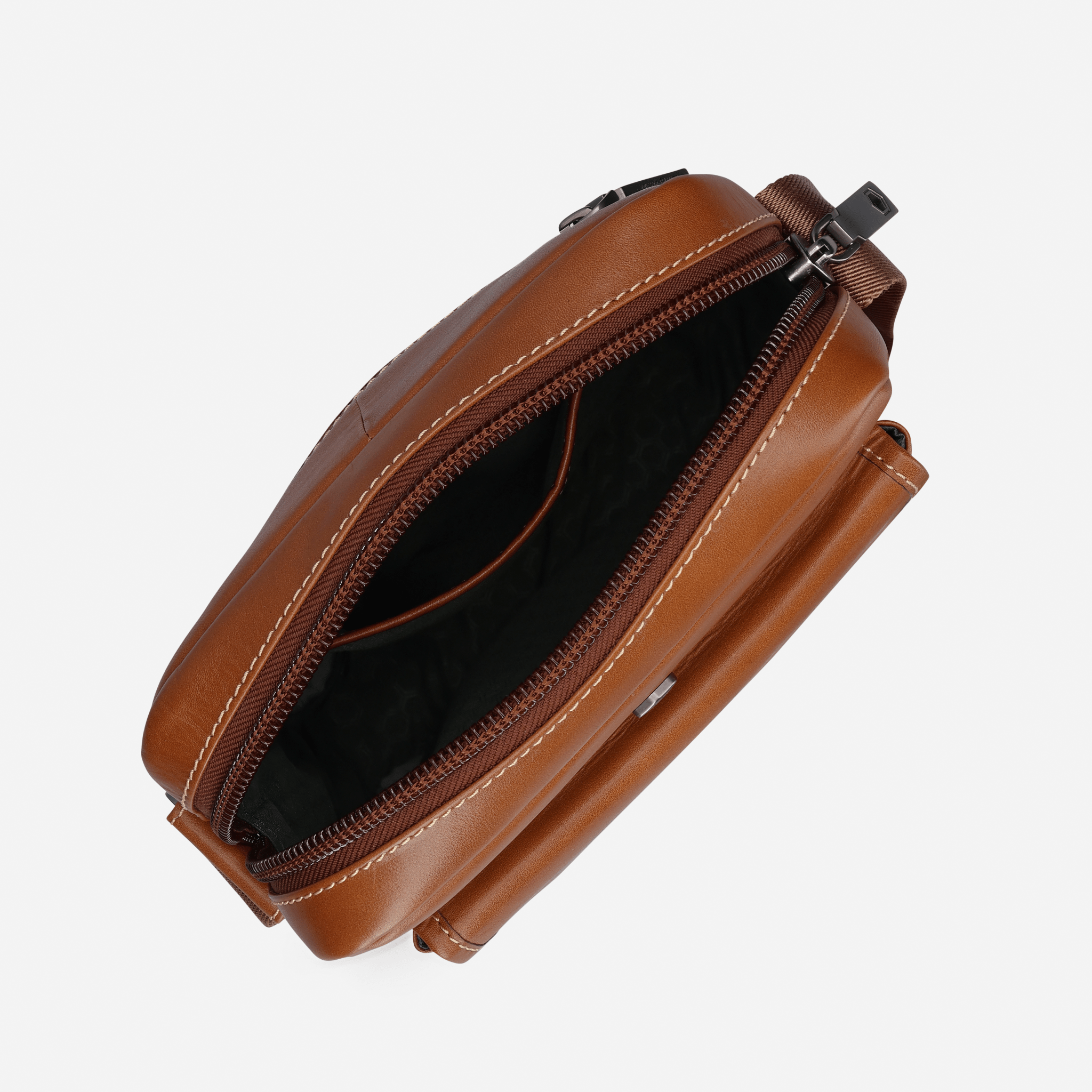 Norwegian Crossbody Organiser in colt - top view
