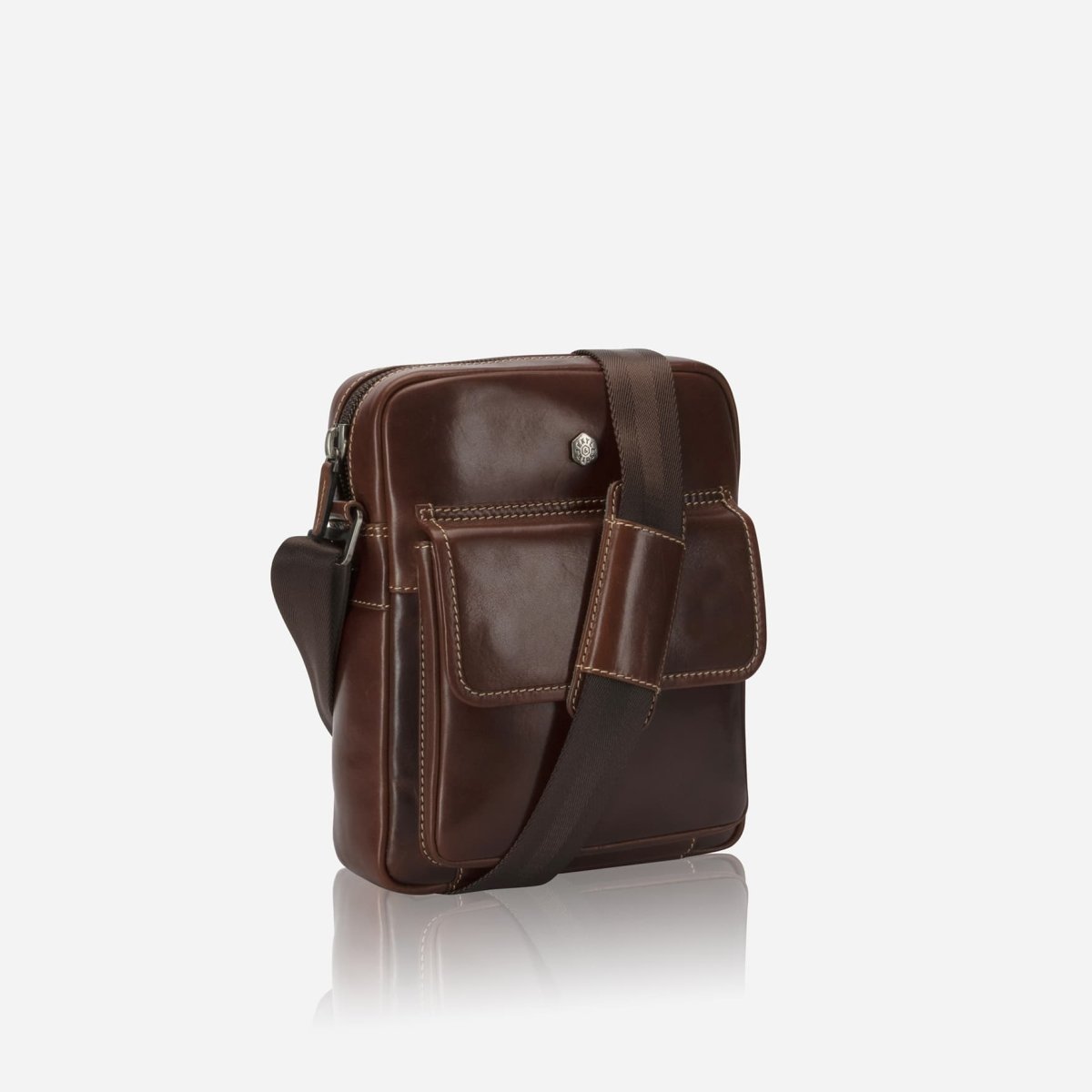 Norwegian Crossbody Organiser in mocha - interior view