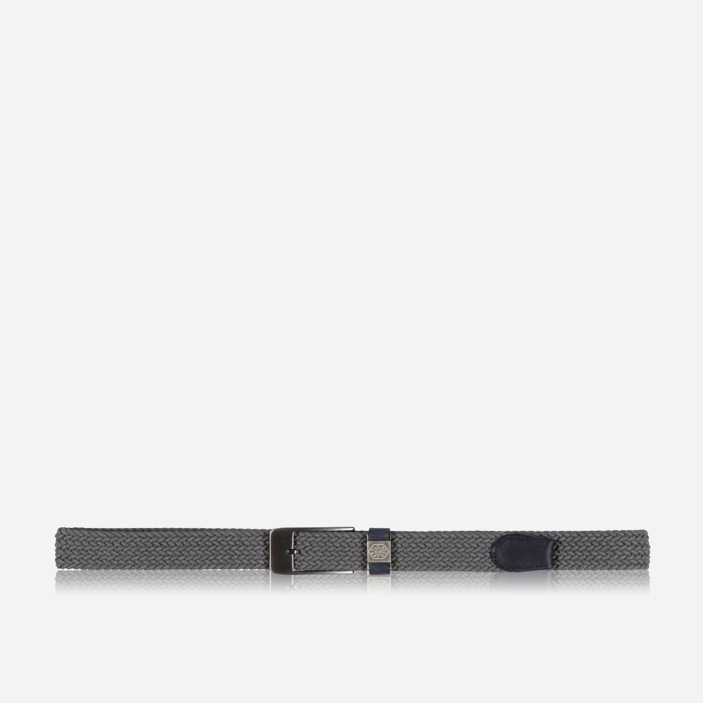 Florida Elasticated Belt in grey - detail view
