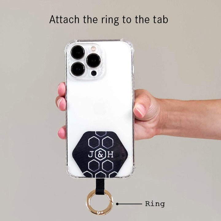 Paris Mobile Phone Adaptor Set in tan - lifestyle view