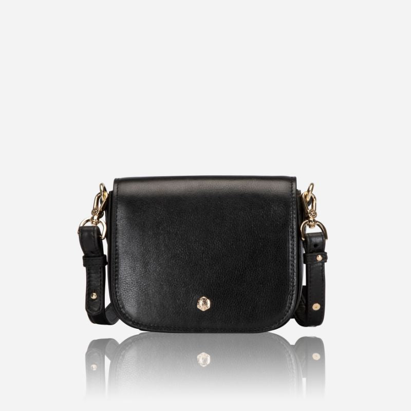 Saddle Bag Small,Handbag,Jekyll & Hide,Black, front view
