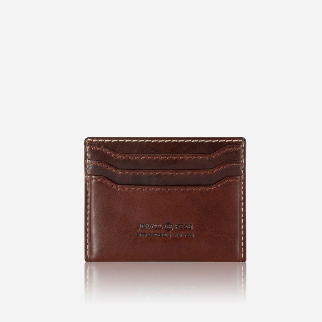 Norwegian Card Holder in mocha - top view