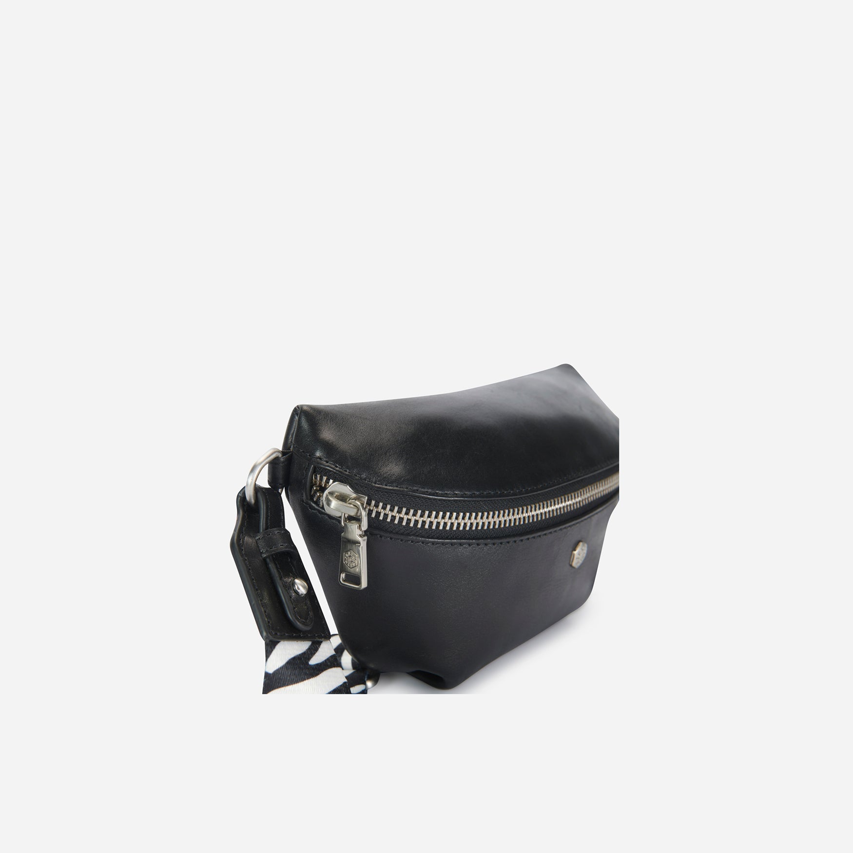 Osaka Waist Bag in black - top view