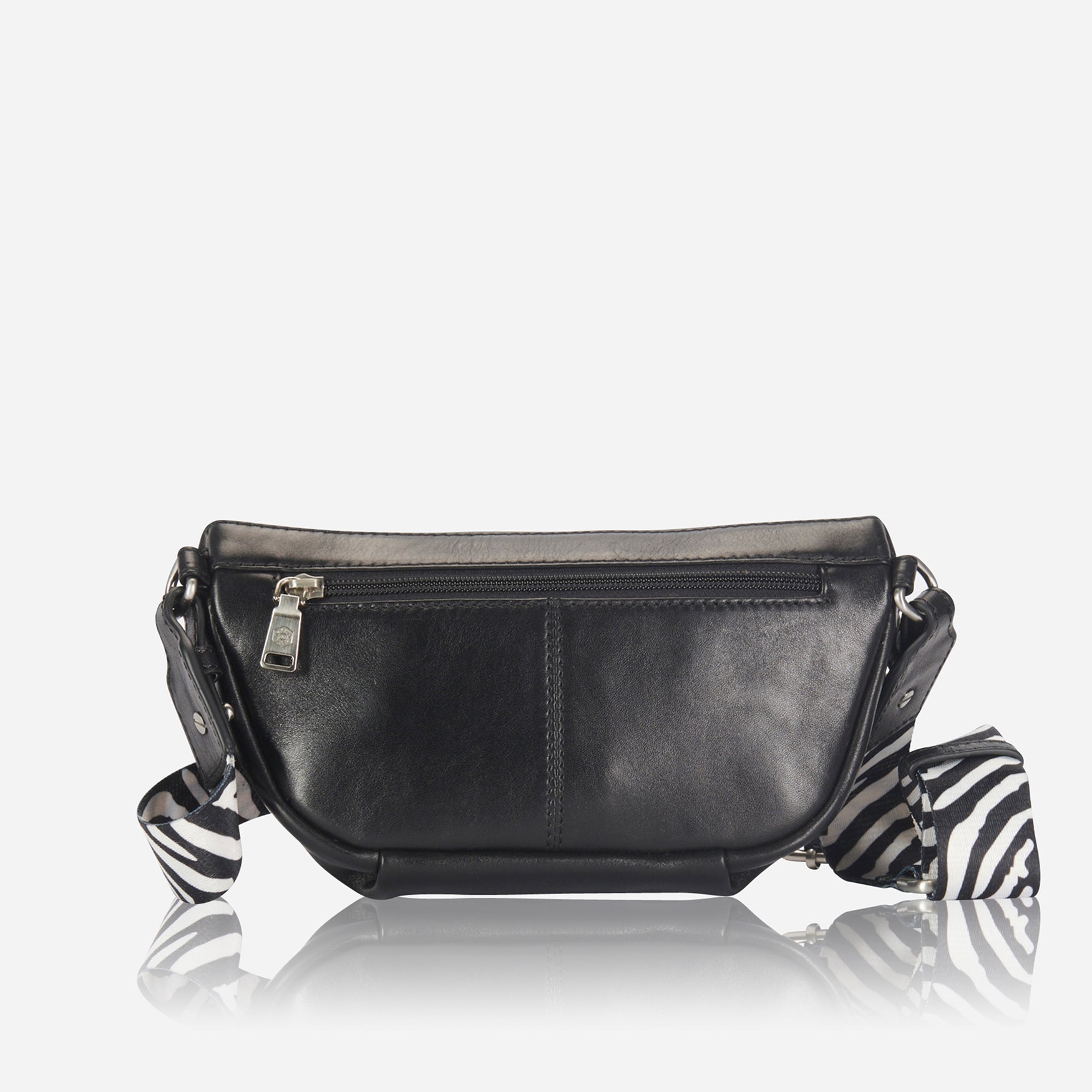 Osaka Waist Bag in black - flat lay view