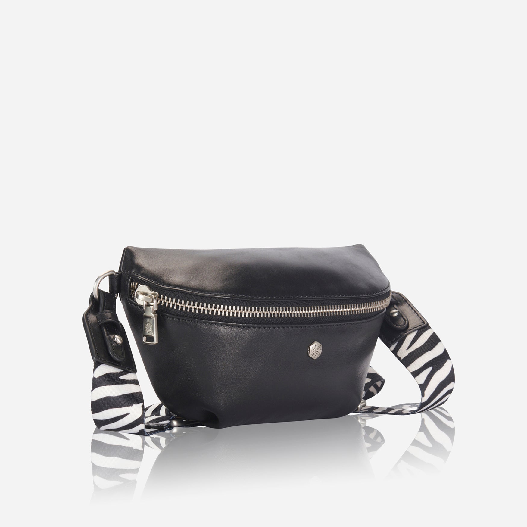 Osaka Waist Bag in black - angled view