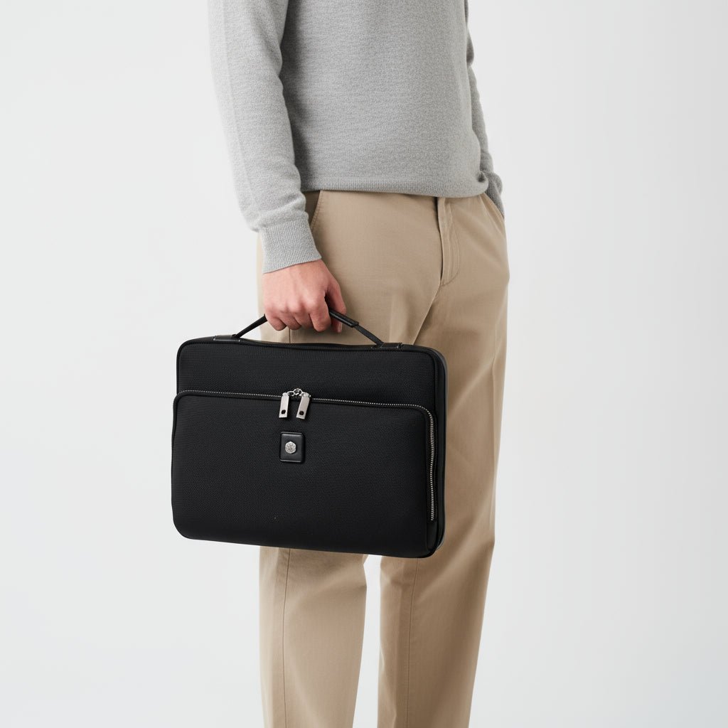 Slim Nylon 15" Laptop Sleeve, Black,Travel Backpack,Jekyll & Hide,2TOKYO