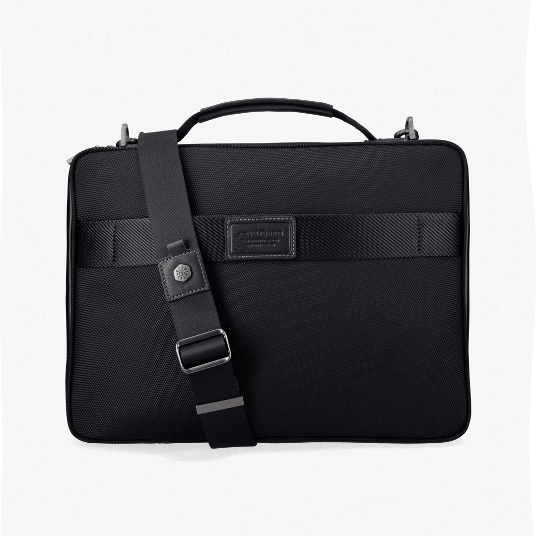 TOKYO Laptop Briefcase in black - close-up view