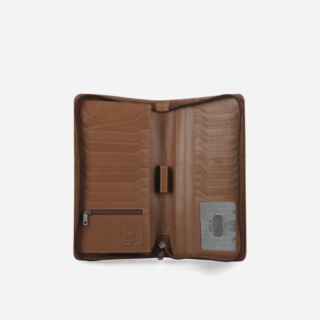 Zip-Around Passport Organiser