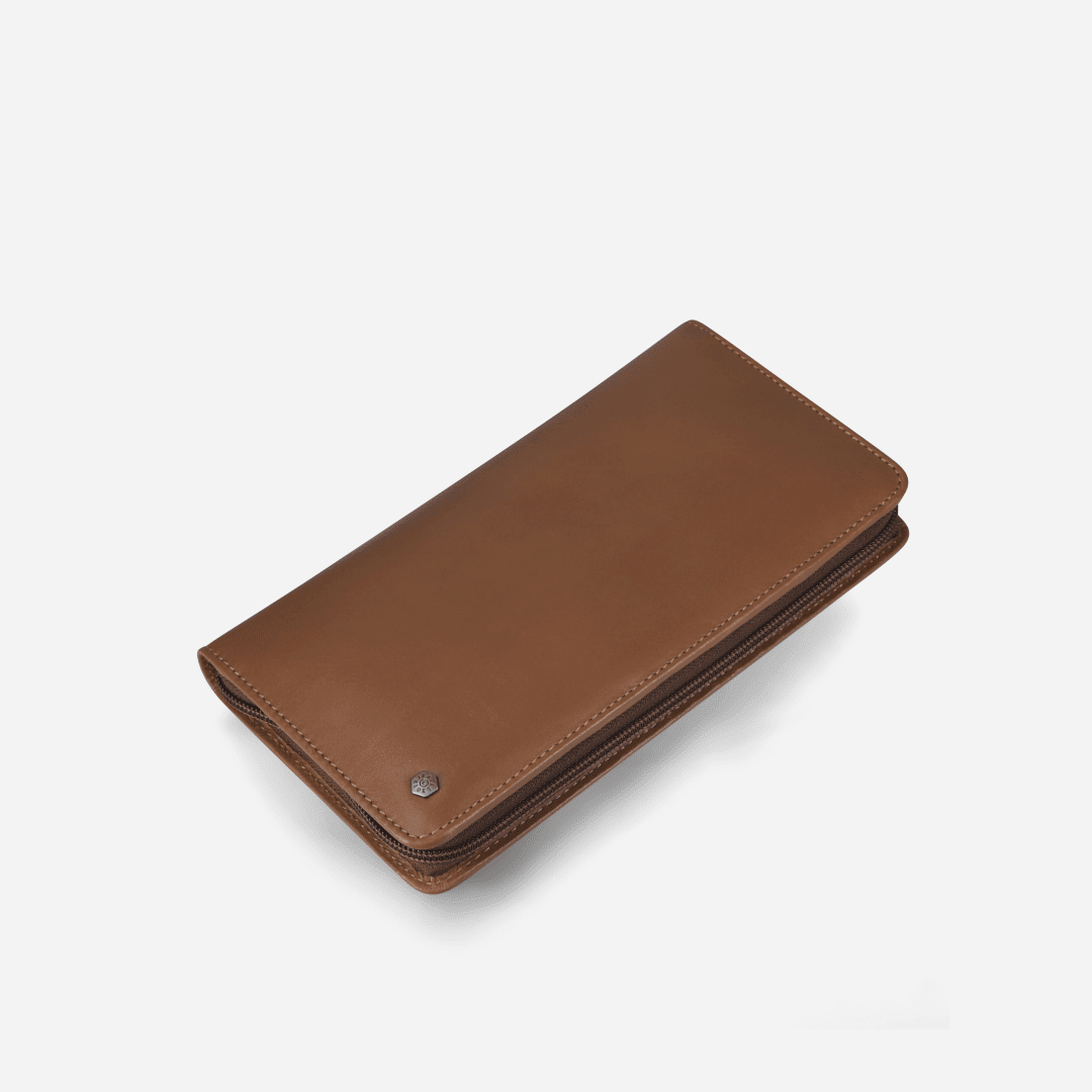 Zip-Around Passport Organiser