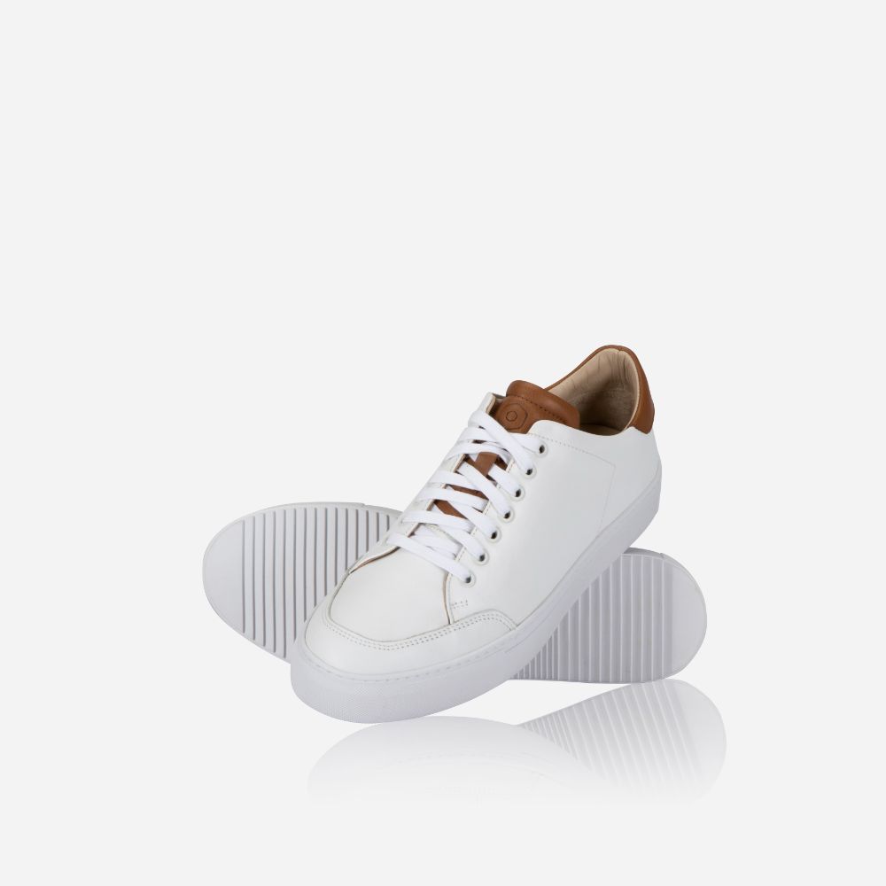 Leather Sneaker, White