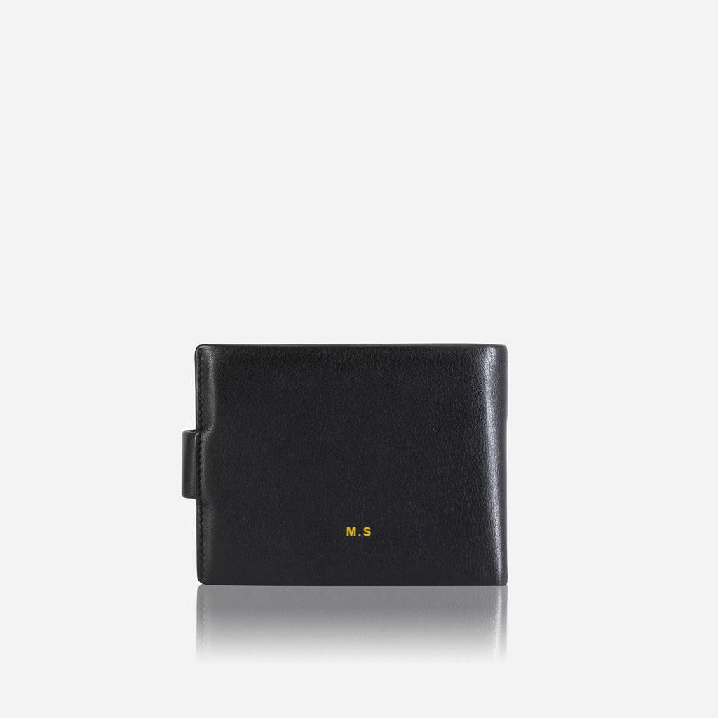 Large Bifold Wallet With Press Stud Closure, Soft Black - Jekyll & Hide