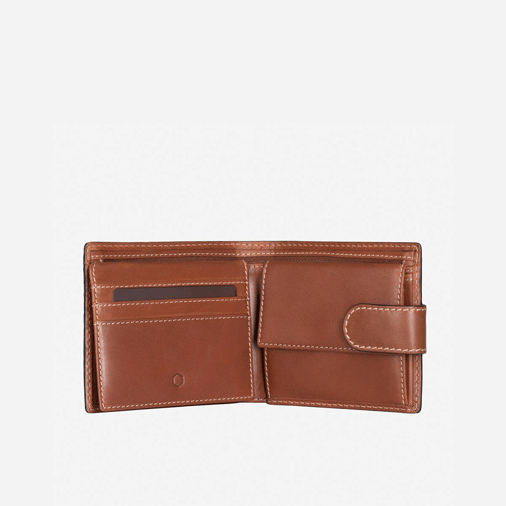 Large Bifold Wallet With Coin , Clay - Jekyll and Hide UK