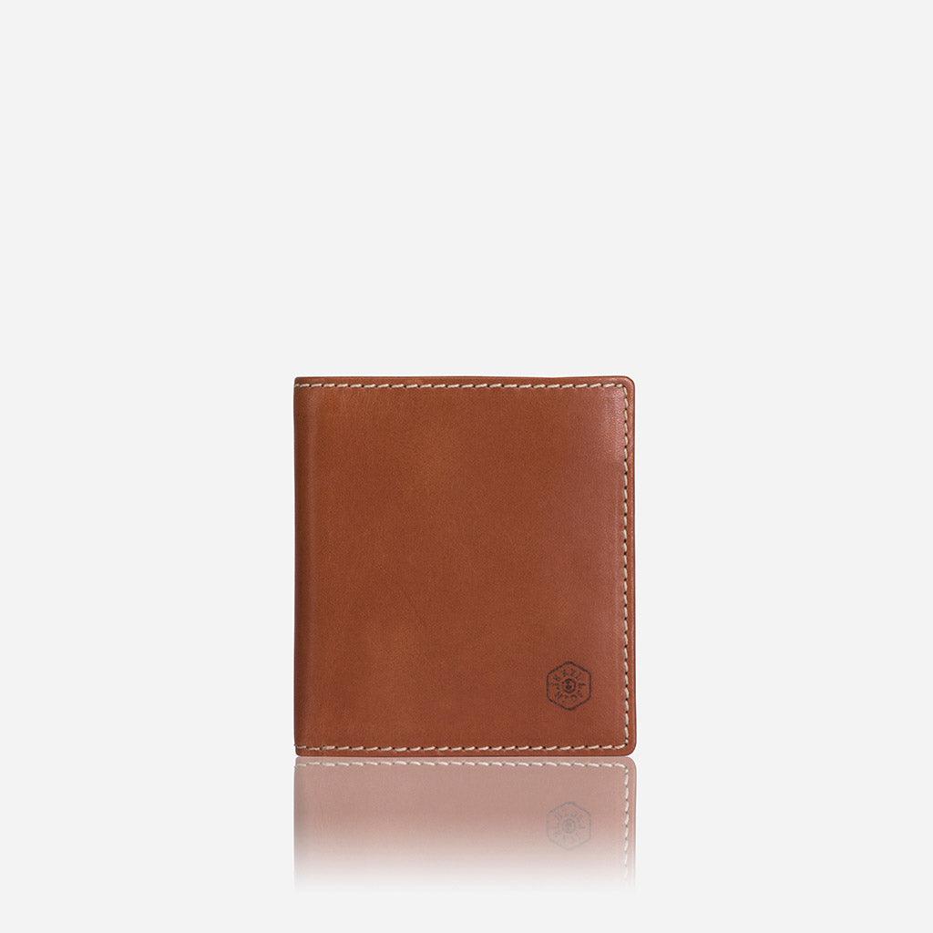 Slim Bifold Wallet with Coin, Tan - Jekyll and Hide UK