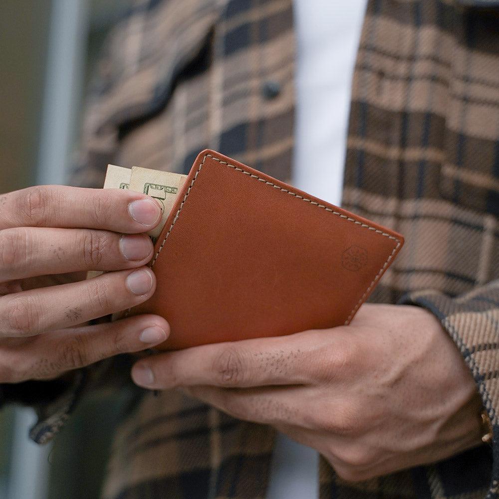 Slim Bifold Wallet with Coin, Tan - Jekyll & Hide