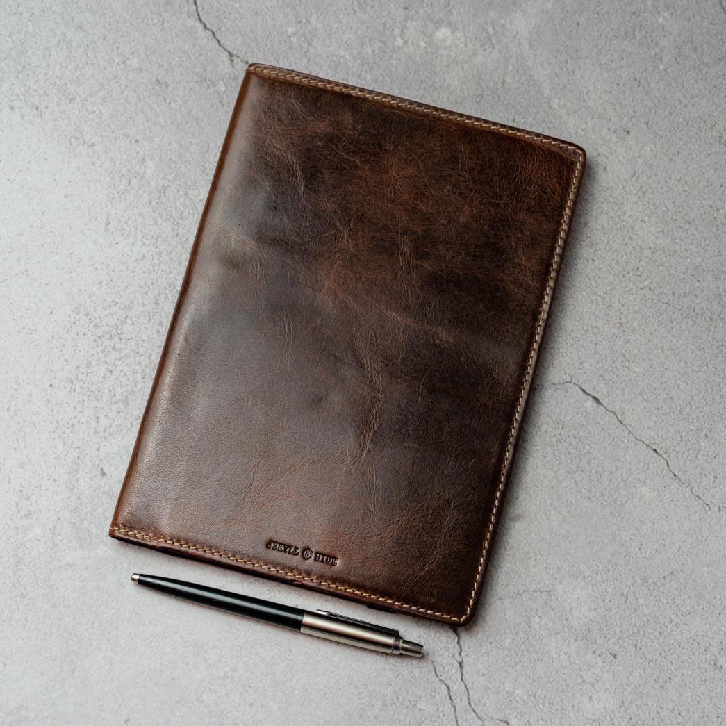 Leather A5 Journal, Coffee (including insert) - Jekyll & Hide