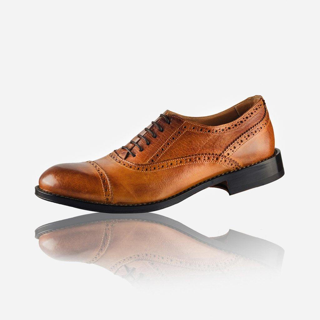 Men's Leather Brogue, Tan - Jekyll and Hide UK