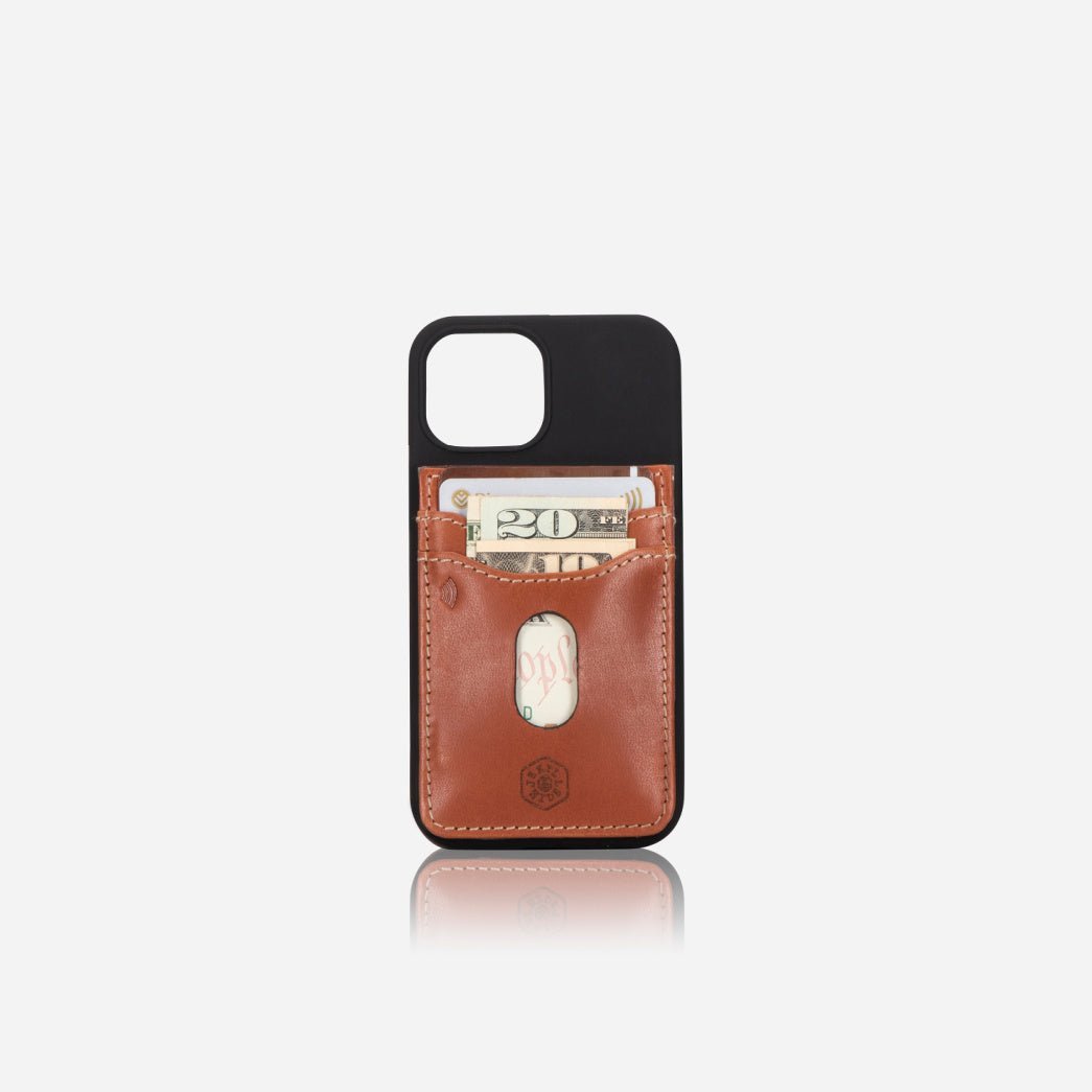 Stick On Mobile Phone Card Holder, Tan