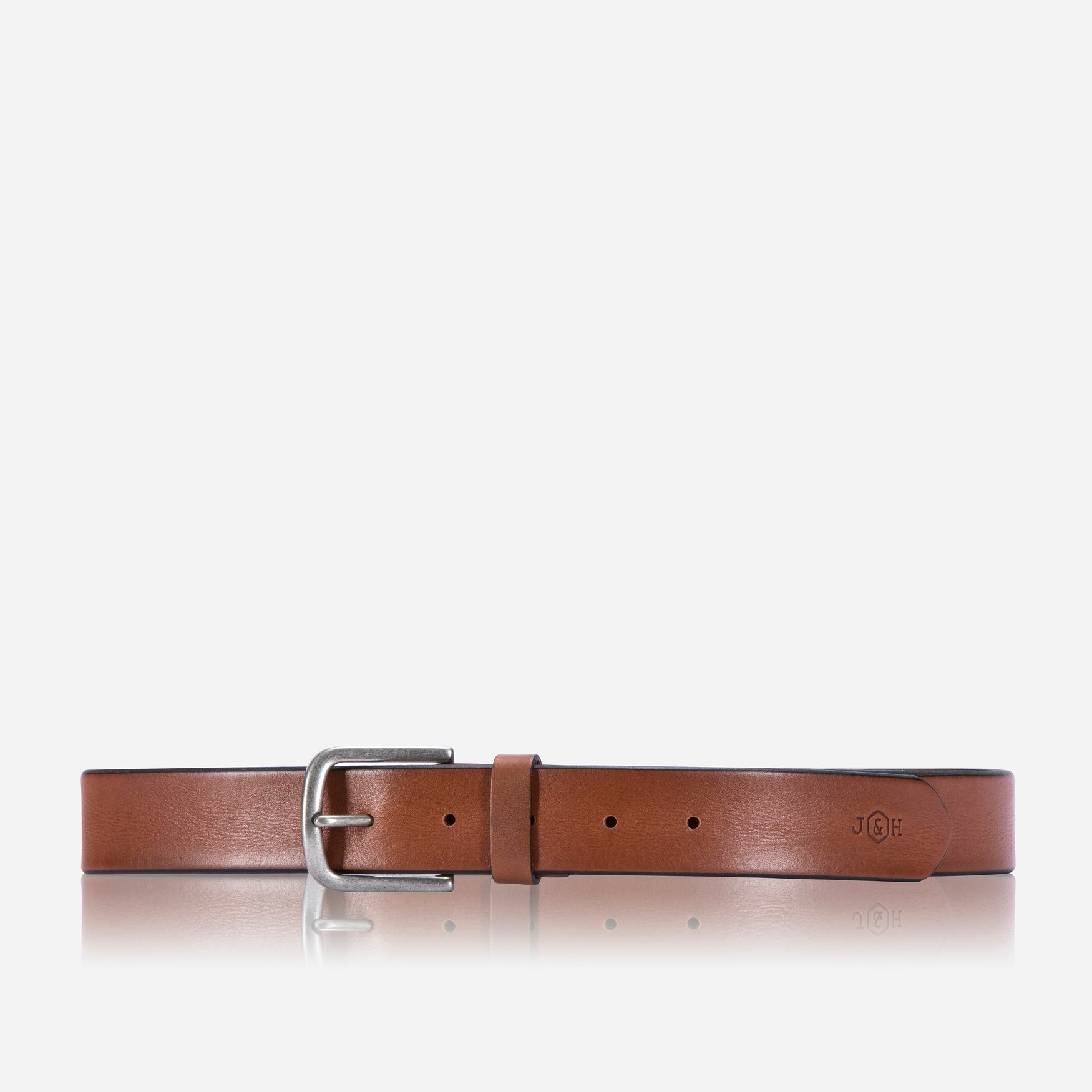Vintage Leather Belt, Tan,Belt,Jekyll & Hide,Tan,32 Inch Waist,  side view